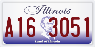 IL license plate A163051