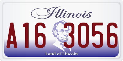IL license plate A163056