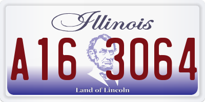 IL license plate A163064
