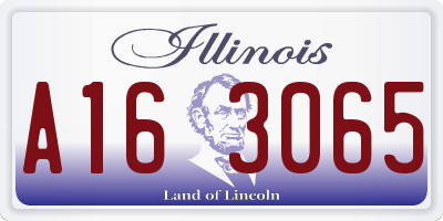 IL license plate A163065