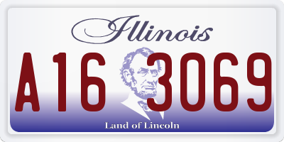 IL license plate A163069