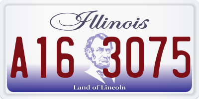 IL license plate A163075