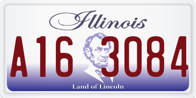 IL license plate A163084