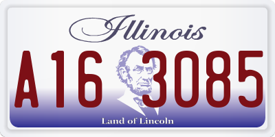 IL license plate A163085