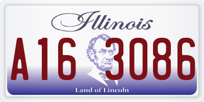 IL license plate A163086