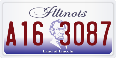 IL license plate A163087