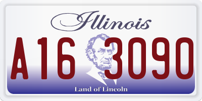 IL license plate A163090