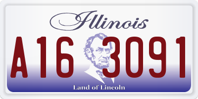 IL license plate A163091