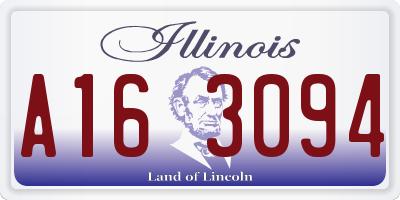 IL license plate A163094