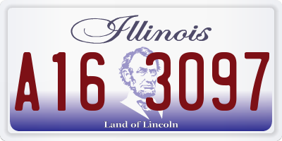 IL license plate A163097