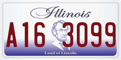 IL license plate A163099