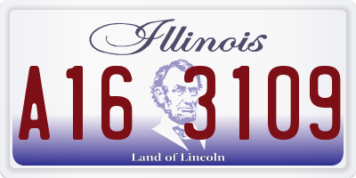 IL license plate A163109