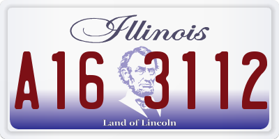 IL license plate A163112