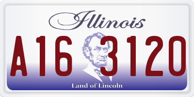 IL license plate A163120
