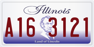 IL license plate A163121