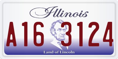 IL license plate A163124