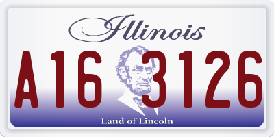 IL license plate A163126