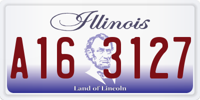 IL license plate A163127