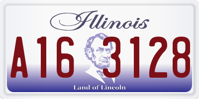 IL license plate A163128
