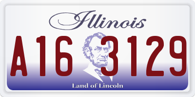 IL license plate A163129