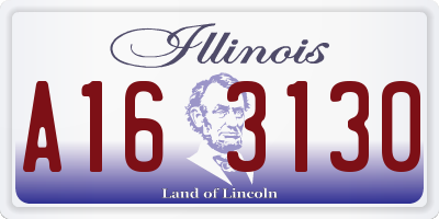 IL license plate A163130
