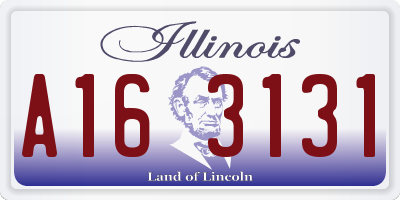 IL license plate A163131