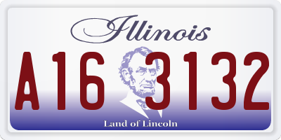 IL license plate A163132