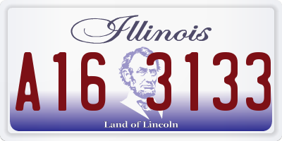 IL license plate A163133