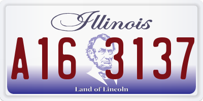 IL license plate A163137