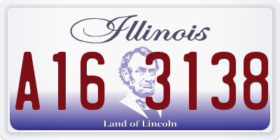 IL license plate A163138