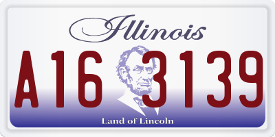 IL license plate A163139