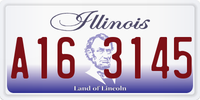 IL license plate A163145