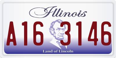 IL license plate A163146
