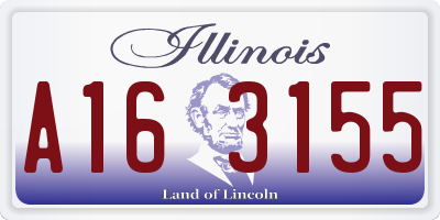 IL license plate A163155