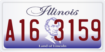 IL license plate A163159