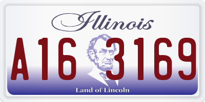 IL license plate A163169