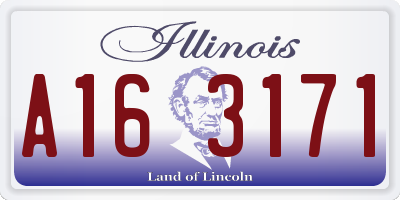IL license plate A163171