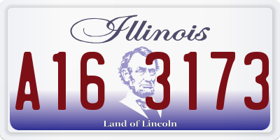 IL license plate A163173