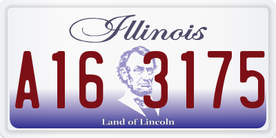 IL license plate A163175