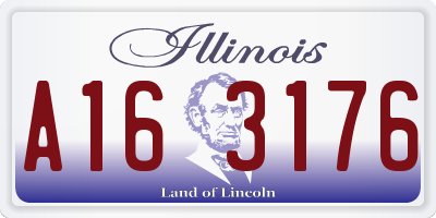 IL license plate A163176