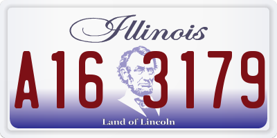 IL license plate A163179