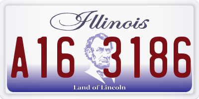 IL license plate A163186