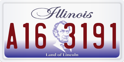 IL license plate A163191