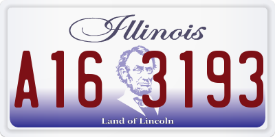 IL license plate A163193