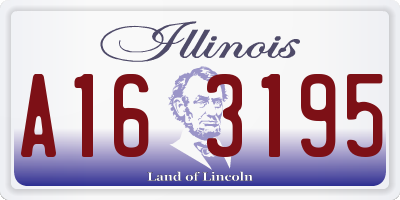 IL license plate A163195