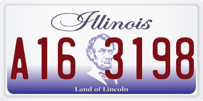 IL license plate A163198