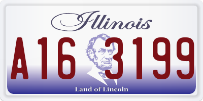 IL license plate A163199