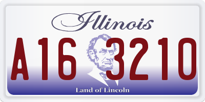 IL license plate A163210