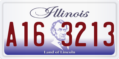 IL license plate A163213