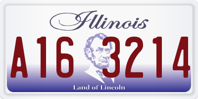 IL license plate A163214